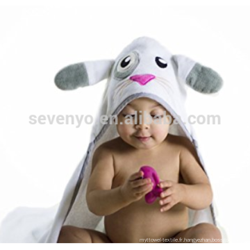 Hunny Bunny bain à capuchon bébé serviette 100% coton doux en peluche absorbant fille garçon